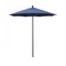 California Umbrella 7.5' Black Aluminum Market Patio Umbrella, Olefin Frost Blue 194061334744 - alternate 1